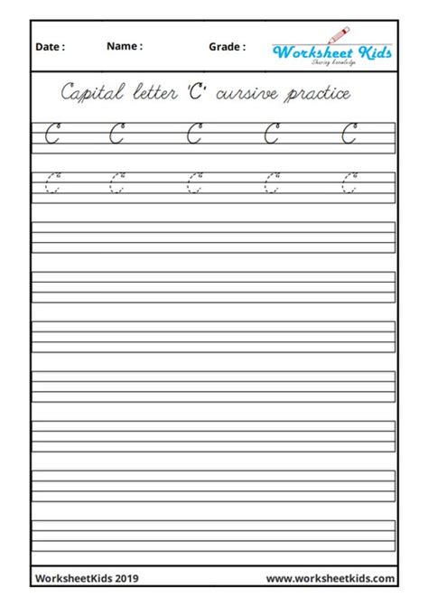 capital c cursive|cursive alphabet capital letters.